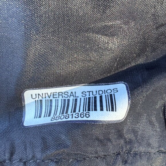 Oleg Cassini Black Tie Black Beaded Evening Gown Sheer Floral Bodice Long Sleeve - Picture 7 of 14